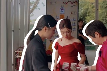 台中新秘推薦：Sierra 老師示範酒糟肌新娘在戶外婚禮中的輕薄綠色校色底妝技巧